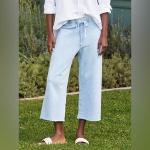 Like New! Frank & Eileen Catherine Cropped Wide Leg Sweatpants Size Small